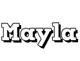 Mayla snowing logo