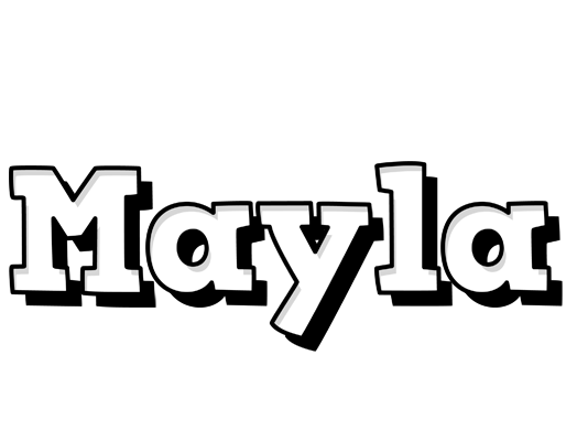Mayla snowing logo