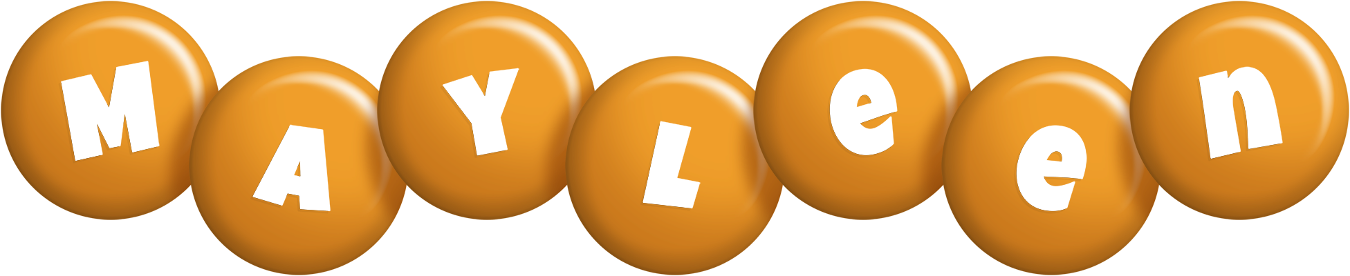 Mayleen candy-orange logo