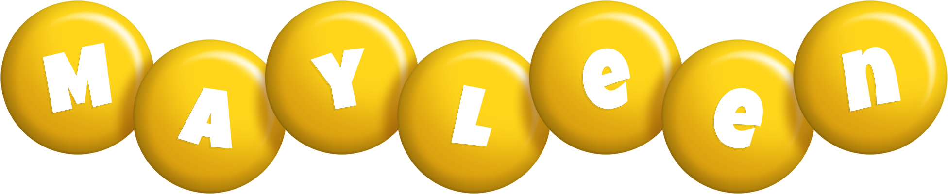 Mayleen candy-yellow logo