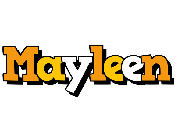 Mayleen cartoon logo