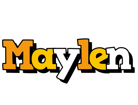 Maylen cartoon logo