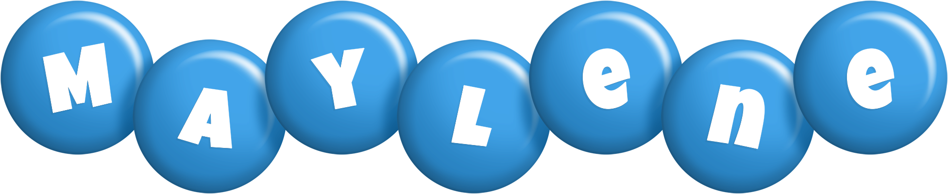 Maylene candy-blue logo