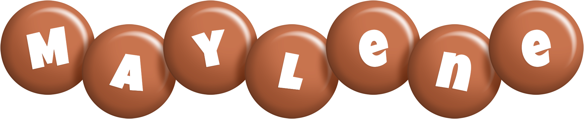 Maylene candy-brown logo