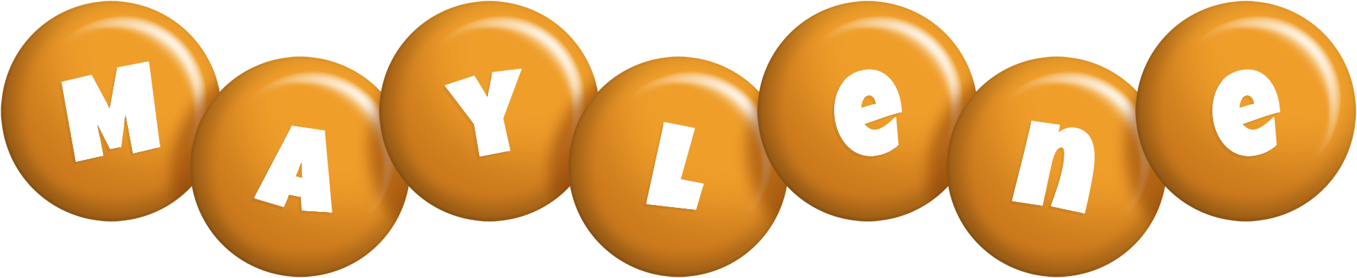 Maylene candy-orange logo