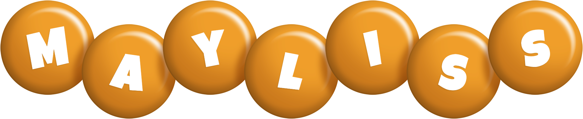 Mayliss candy-orange logo