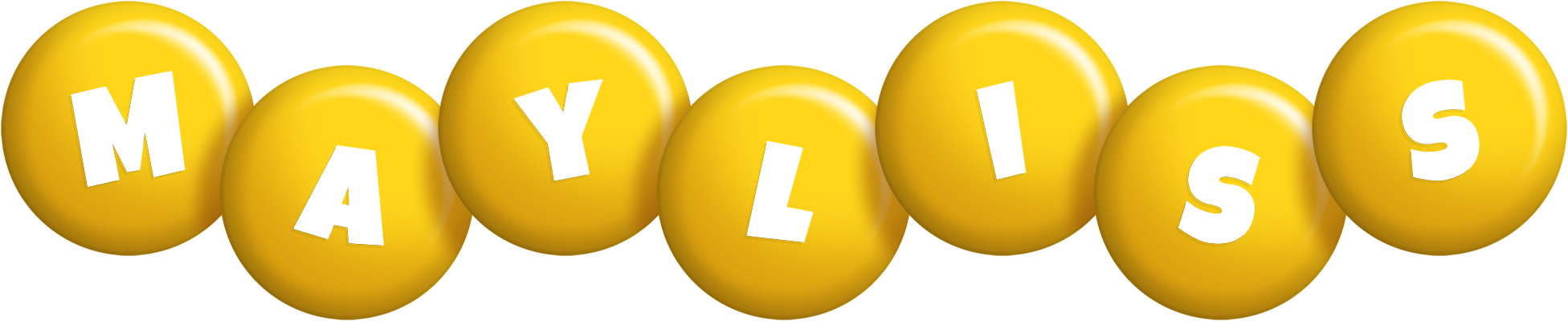 Mayliss candy-yellow logo