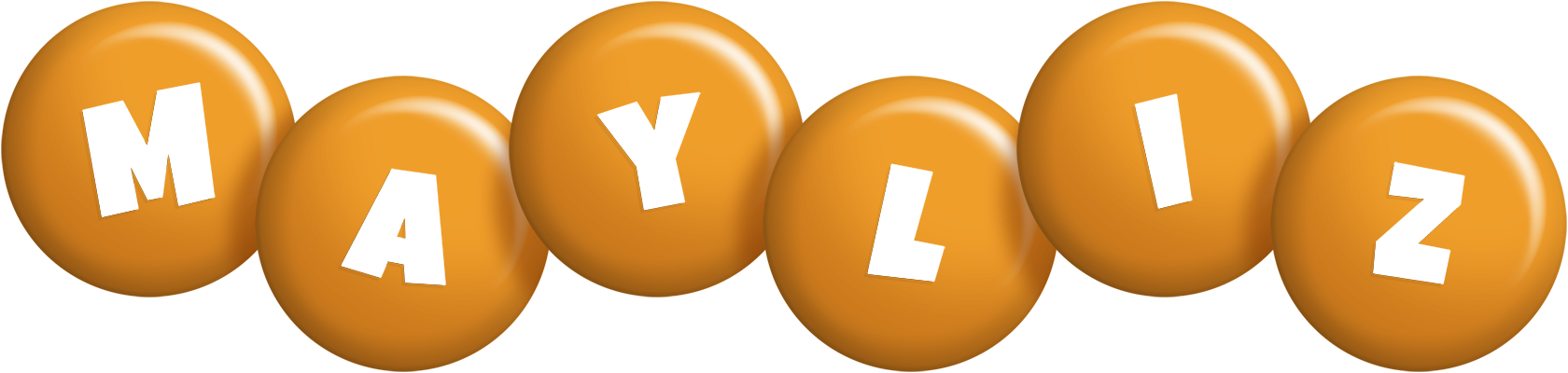 Mayliz candy-orange logo