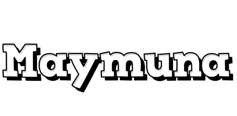 Maymuna snowing logo