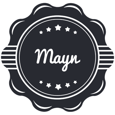 Mayn badge logo