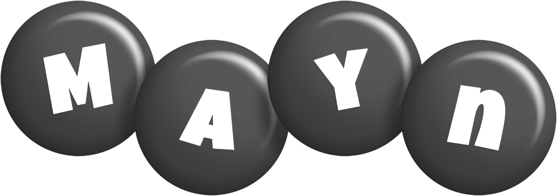 Mayn candy-black logo