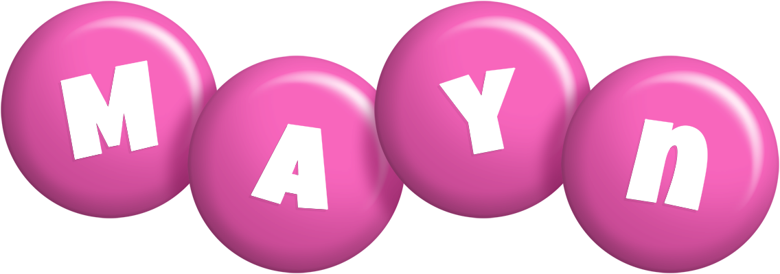 Mayn candy-pink logo