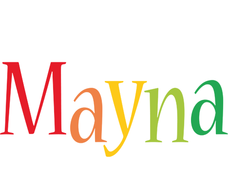 Mayna birthday logo