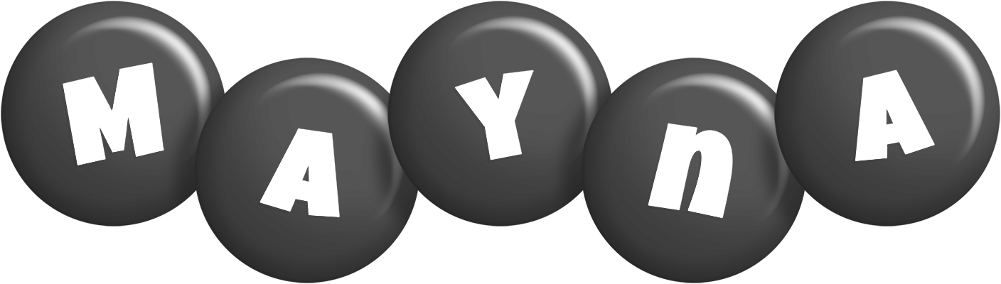 Mayna candy-black logo