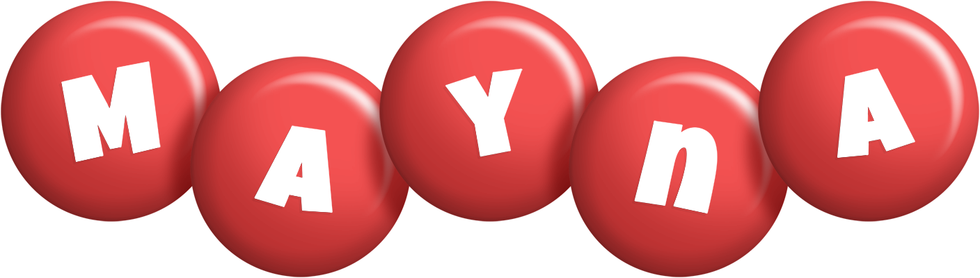 Mayna candy-red logo