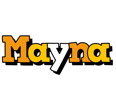 Mayna cartoon logo