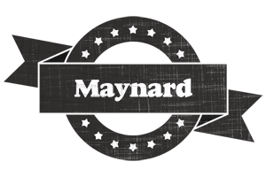 Maynard grunge logo