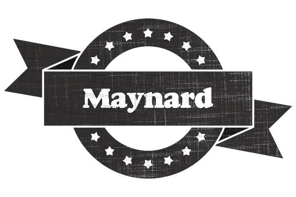 Maynard grunge logo