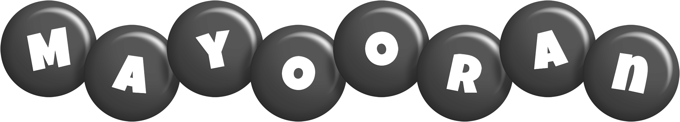 Mayooran candy-black logo