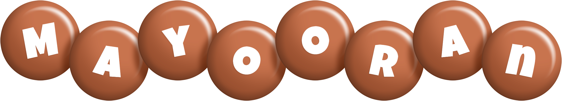 Mayooran candy-brown logo