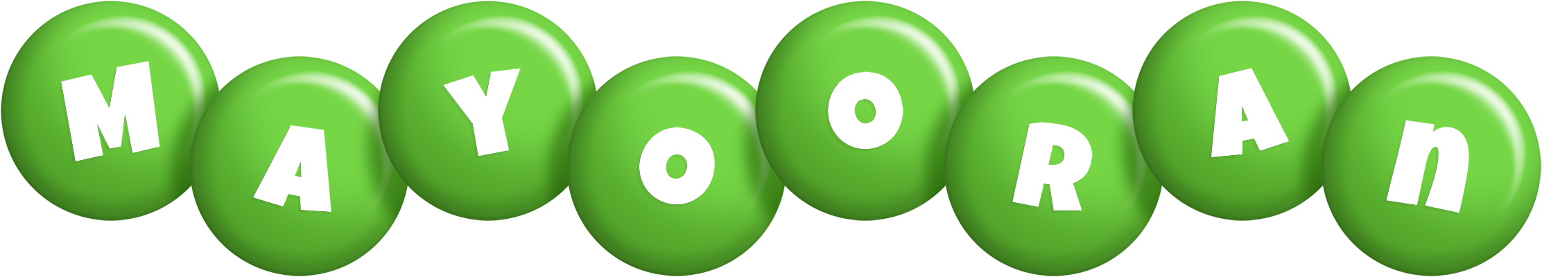 Mayooran candy-green logo