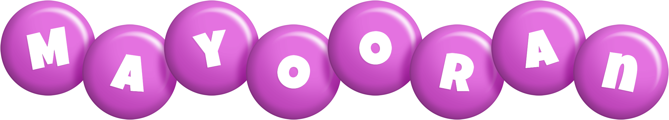 Mayooran candy-purple logo