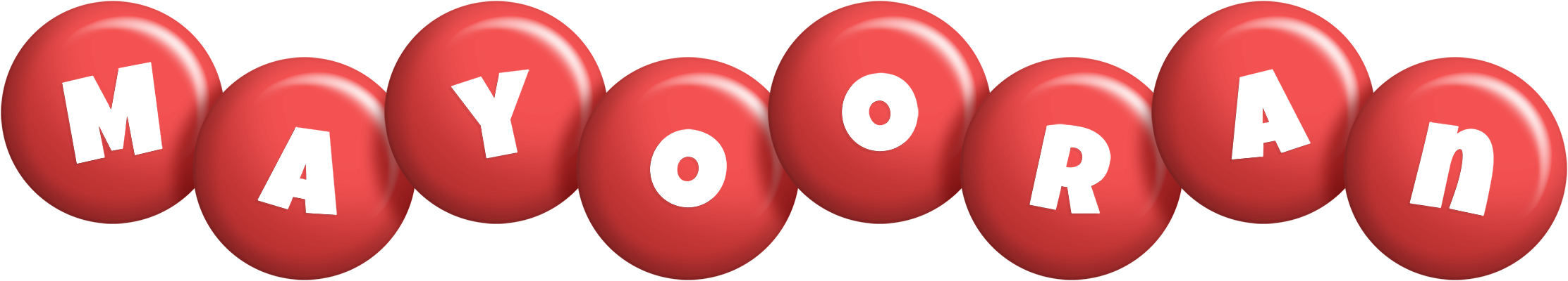 Mayooran candy-red logo