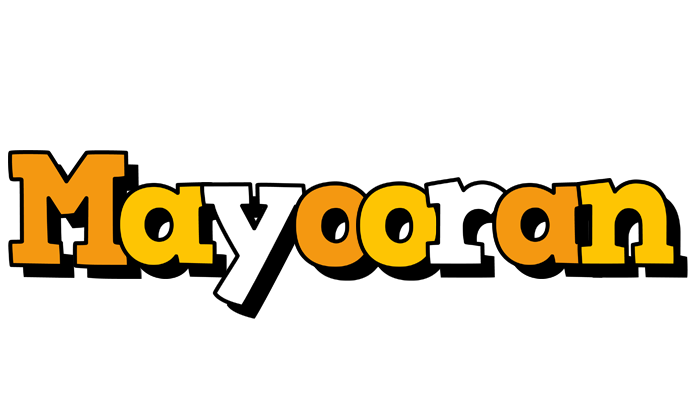 Mayooran cartoon logo