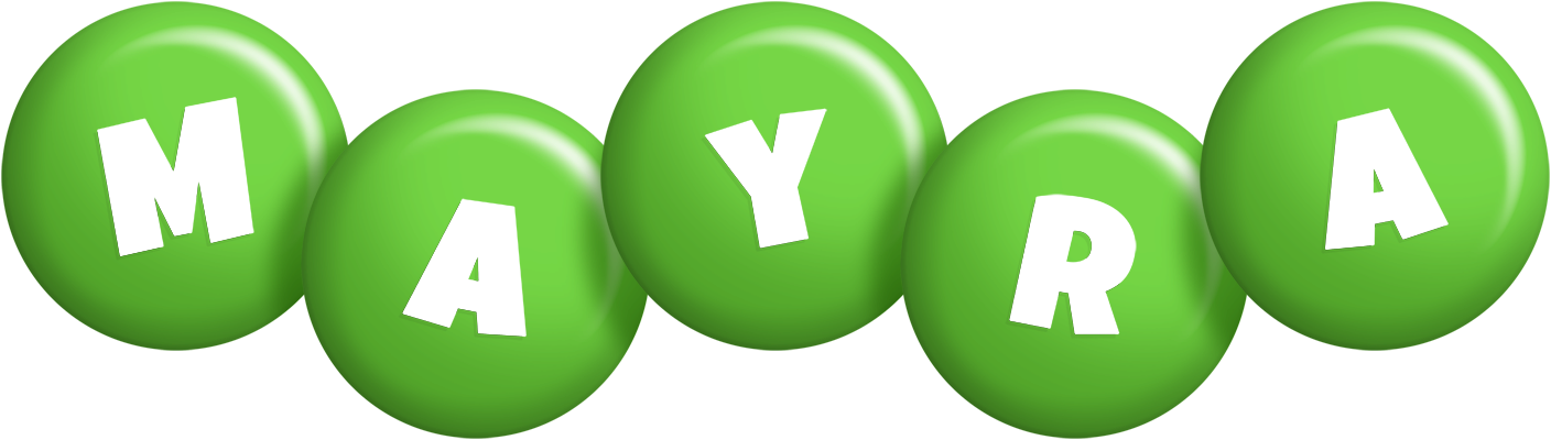 Mayra candy-green logo