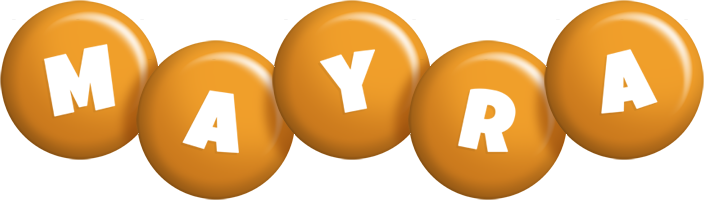 Mayra candy-orange logo