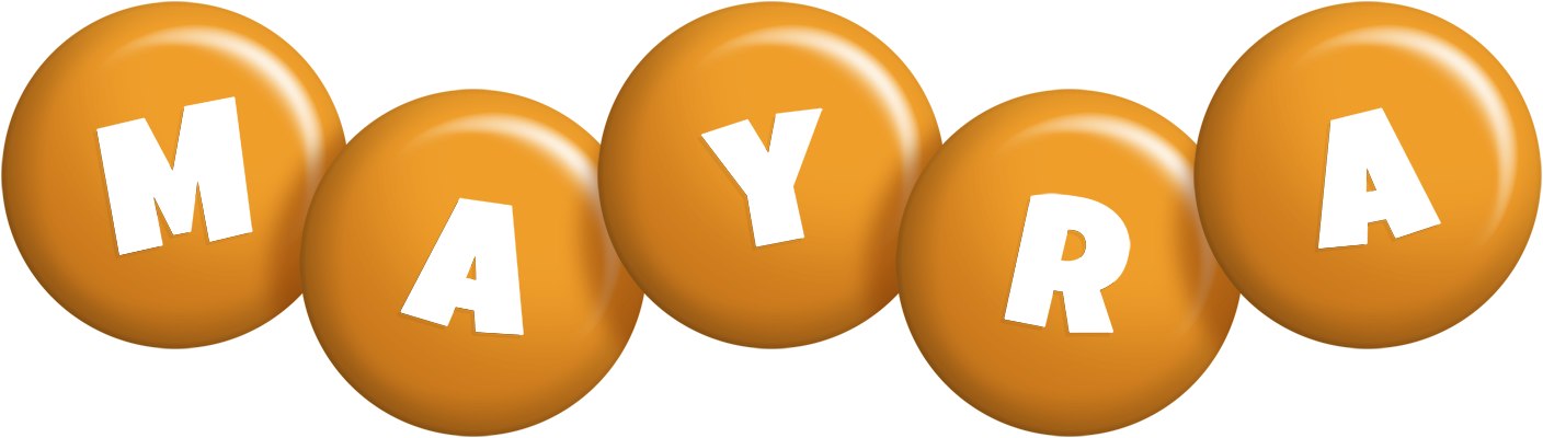 Mayra candy-orange logo