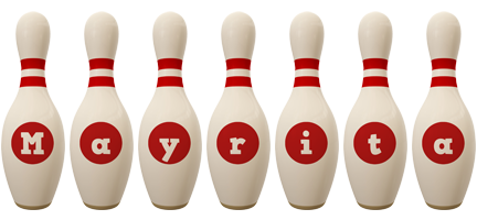 Mayrita bowling-pin logo