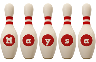 Maysa bowling-pin logo