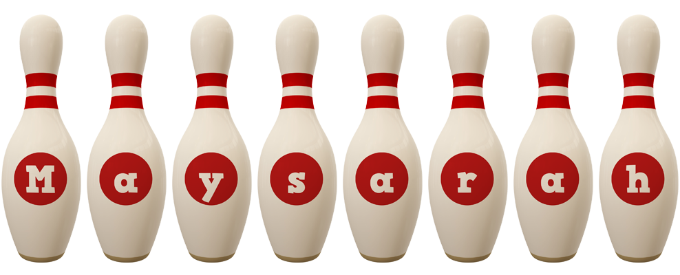 Maysarah bowling-pin logo