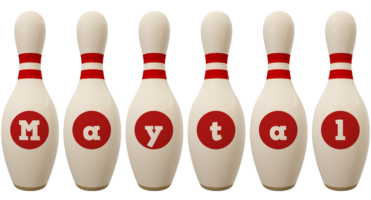 Maytal bowling-pin logo