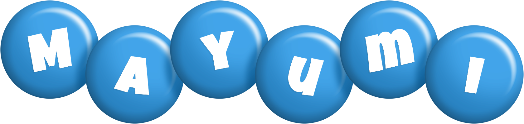 Mayumi candy-blue logo