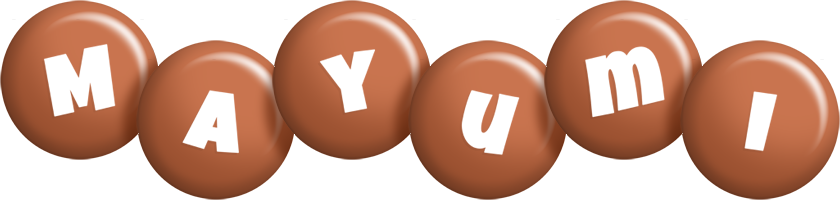 Mayumi candy-brown logo