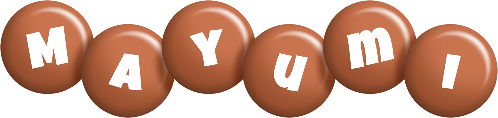 Mayumi candy-brown logo