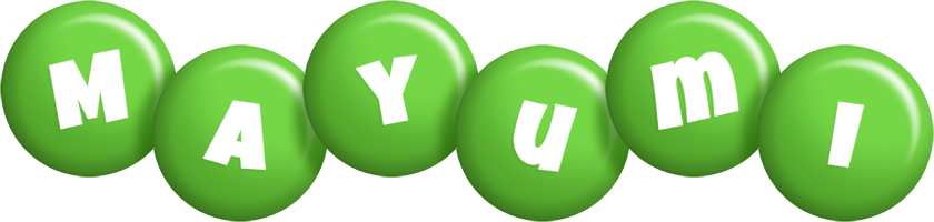 Mayumi candy-green logo