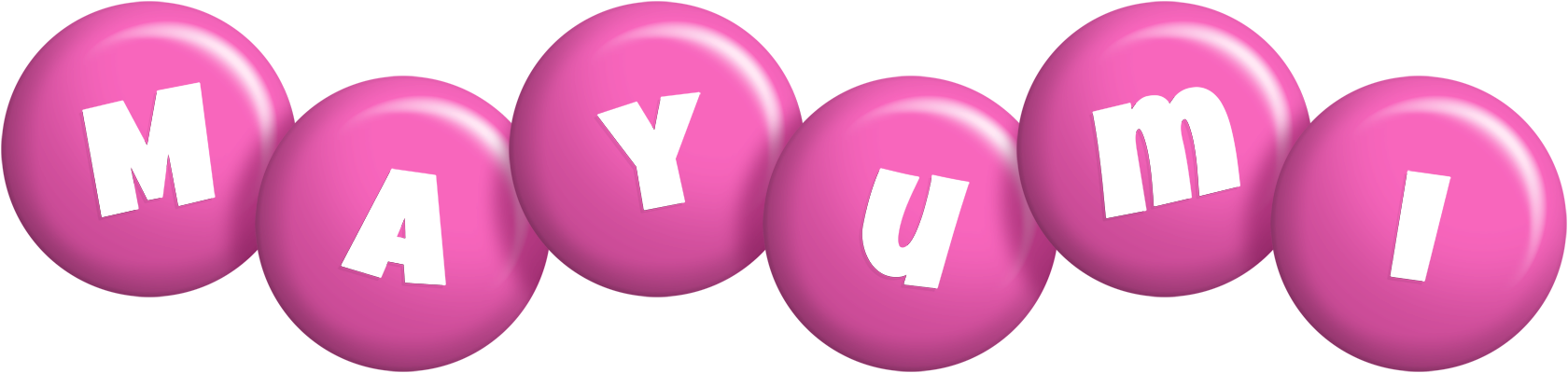 Mayumi candy-pink logo