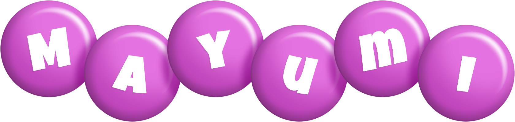 Mayumi candy-purple logo