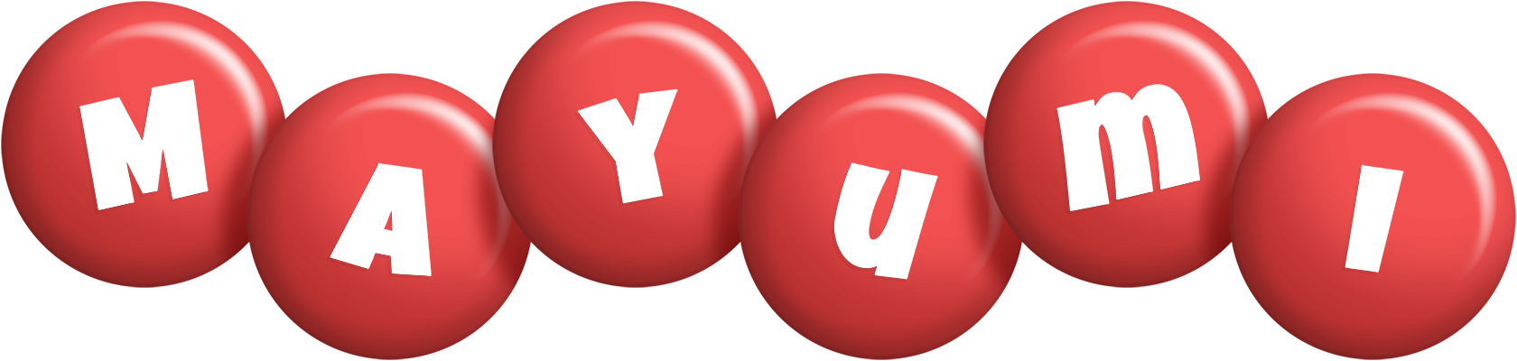 Mayumi candy-red logo