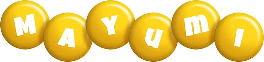 Mayumi candy-yellow logo