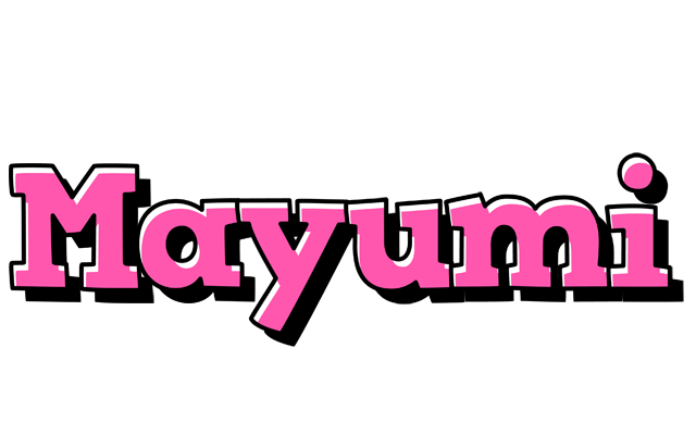 Mayumi girlish logo