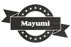 Mayumi grunge logo