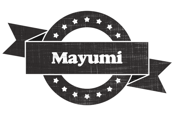 Mayumi grunge logo
