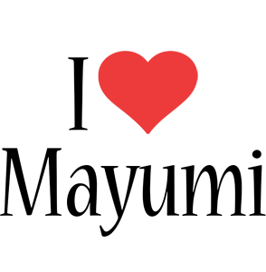 Mayumi i-love logo