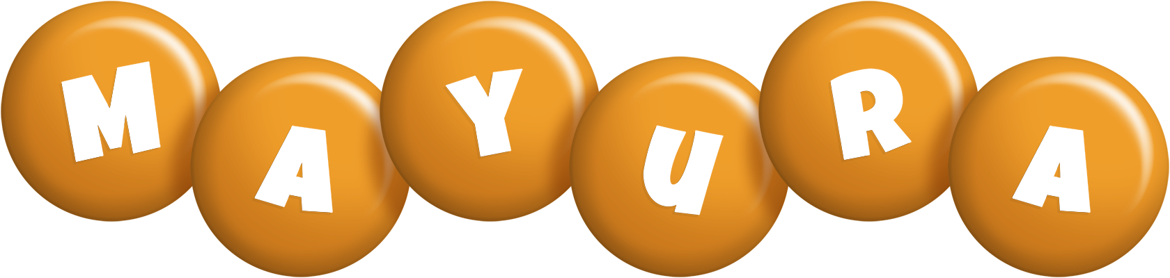 Mayura candy-orange logo