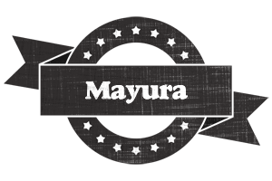 Mayura grunge logo
