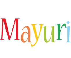 Mayuri birthday logo